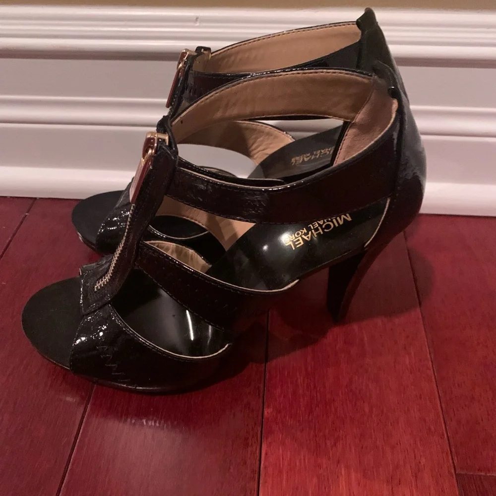 Michael Kors black shoes size 5.5; worn once and like new - Picture 3 of 6